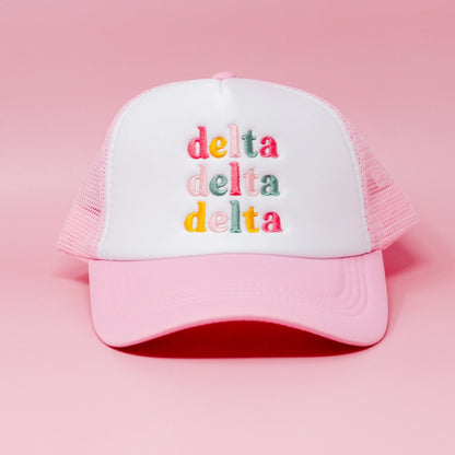 Sorority Embroidered Trucker Hat