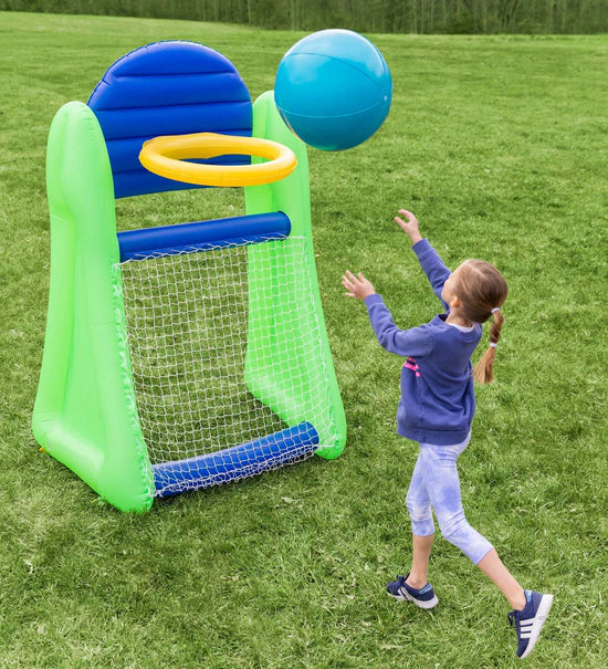 Inflatable Aim 'n Score Basketball and Soccer Game