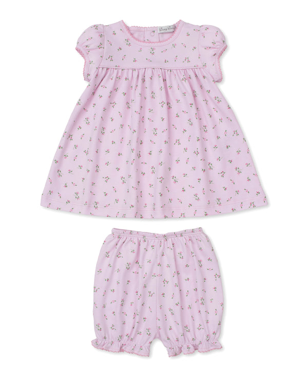 Kissy Kissy Garden Roses Print Dress w/ Diaper Cover