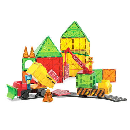 MAGNA-TILES Builder XL; Trucks 50 Piece Set
