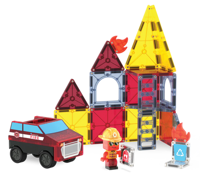 Magna-Tiles Fire Rescue 27 Pc Set