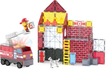 Magna-Tiles Fire Station 50pc Set