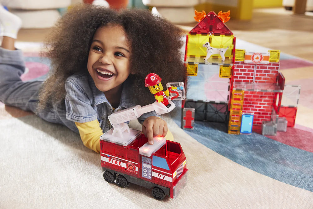 Magna-Tiles Fire Station 50pc Set