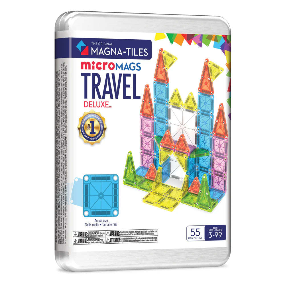 MAGNA-TILES microMAGS 26 pc Travel Set- Bold Colors