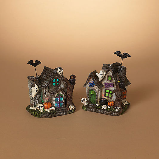 Lighted Resin Haunted House