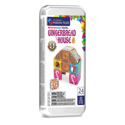 Magna-Tiles microMAGS Travel Gingerbread House