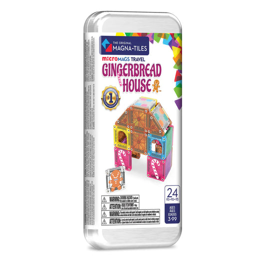 Magna-Tiles microMAGS Travel Gingerbread House