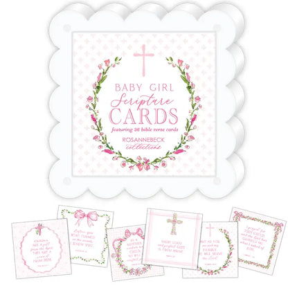 Baby Scripture Cards 4x4 Flat Card w/ Acrylic Frame