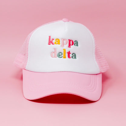 Sorority Embroidered Trucker Hat