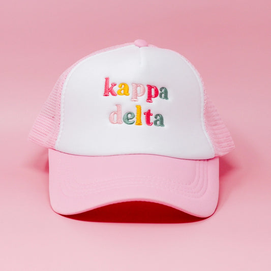 Sorority Embroidered Trucker Hat