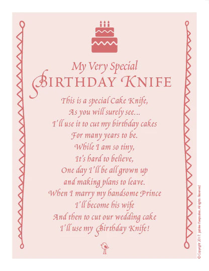 Keepsake Birthday Knife for Girls