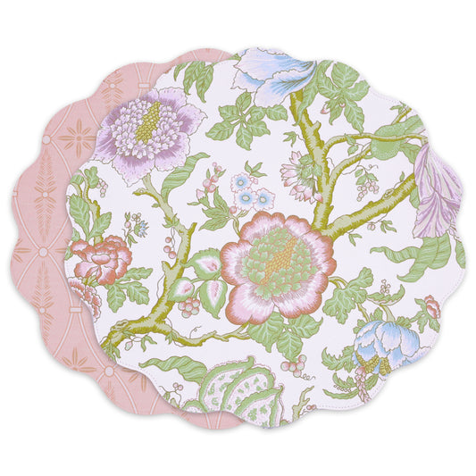 VIDA Blooms & Branches Reversible Round Placemats