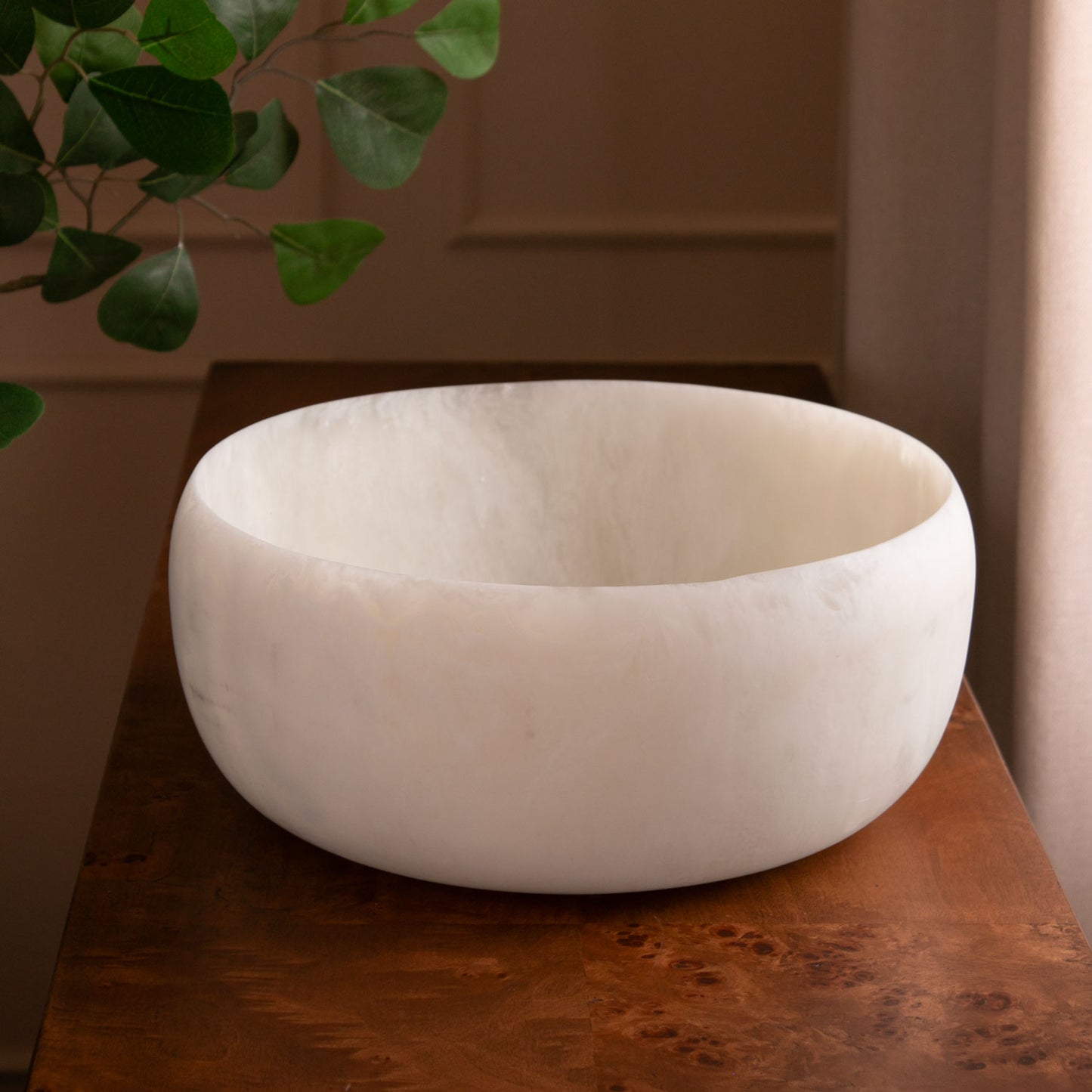 RESIN Sorbet Large Round Bowl (Coconut)