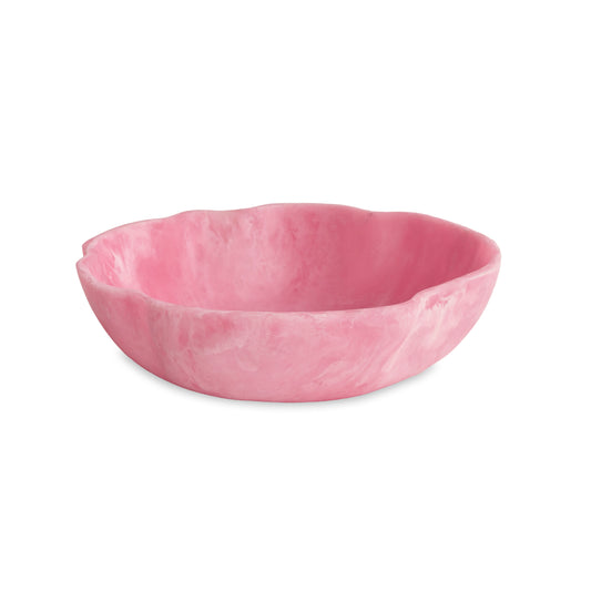 RESIN Sorbet Large Wavy Round Bowl (Raspberry)