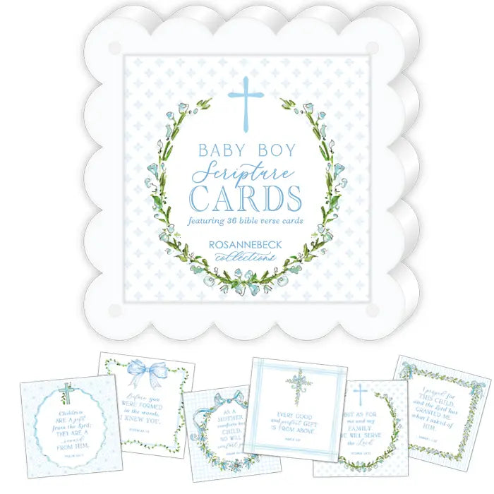 Baby Scripture Cards 4x4 Flat Card w/ Acrylic Frame