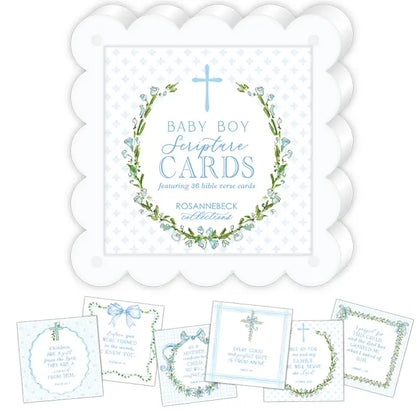 Baby Scripture Cards 4x4 Flat Card w/ Acrylic Frame