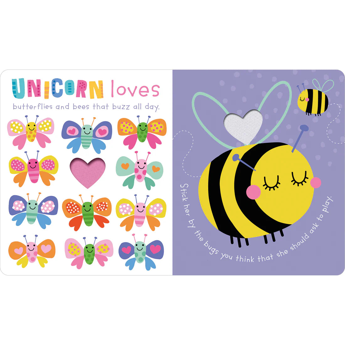 Unicorn Loves... Board Book with Plush Toy