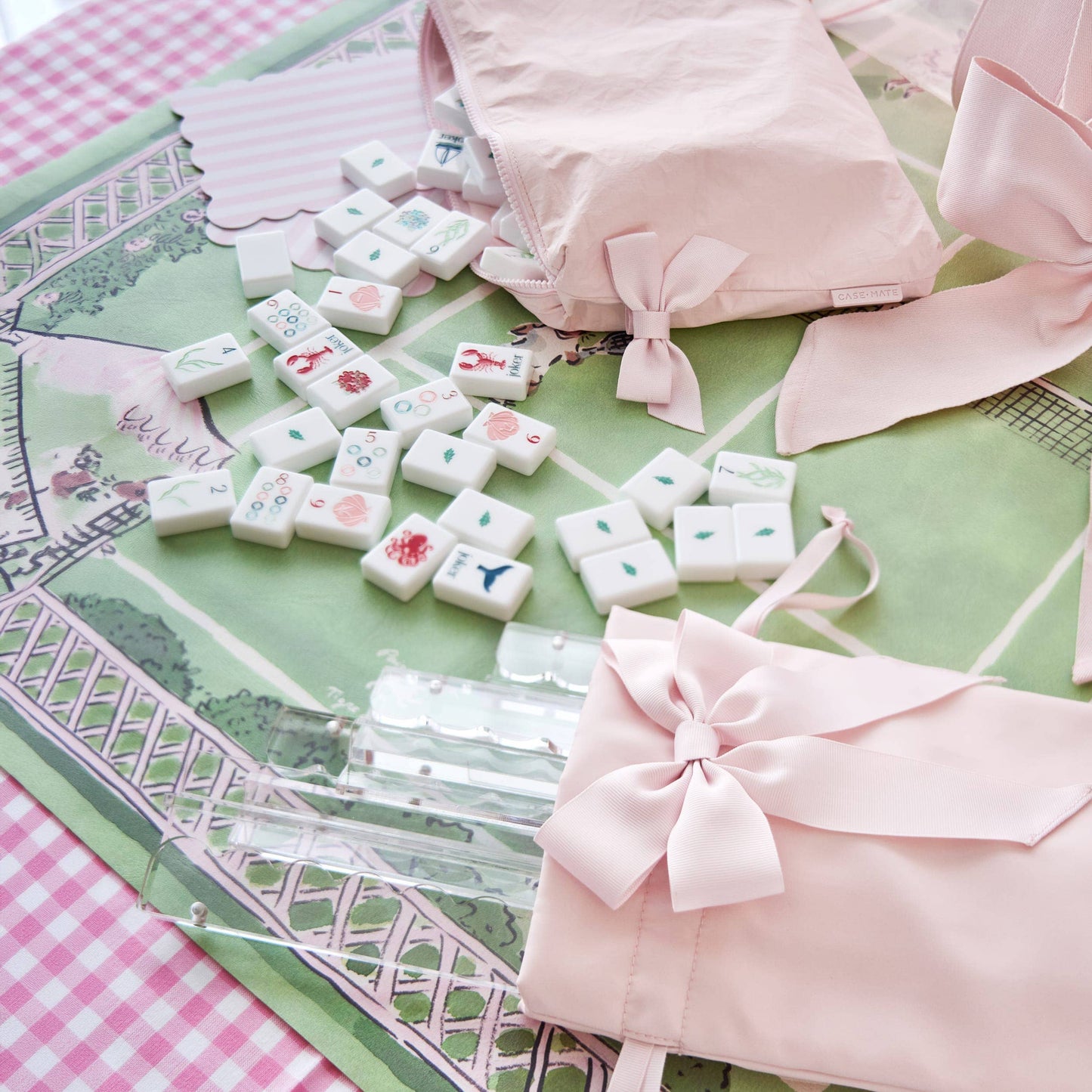 Case-Mate Mahjong Jelly Tote Set: Quilted Ditsy Floral