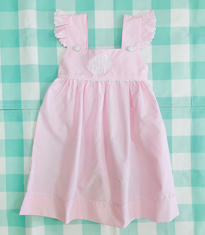 Pink Dress with Ric Rac Trim