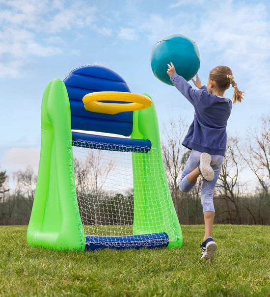 Inflatable Aim 'n Score Basketball and Soccer Game