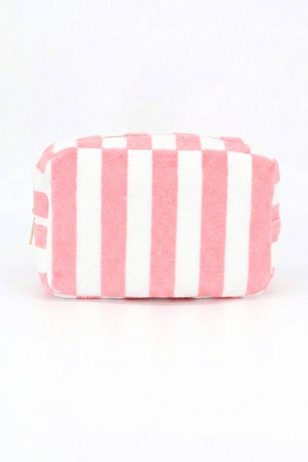 Striped Terry Cloth Bag