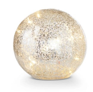 Mercury Glass Lighted Ball