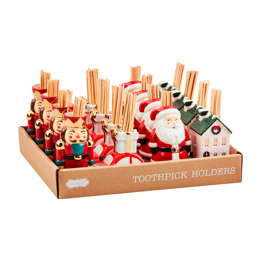Christmas Toothpick Holder with Toothpicks