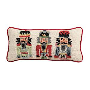 Lumbar Nutcracker Hooked Wool Pilllow