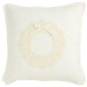 White Christmas Pearl Pillow