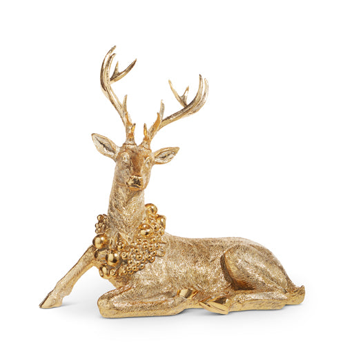 Gold Deer with Wreath (Large)