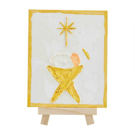 Gold Christmas Plaque w/ Easel