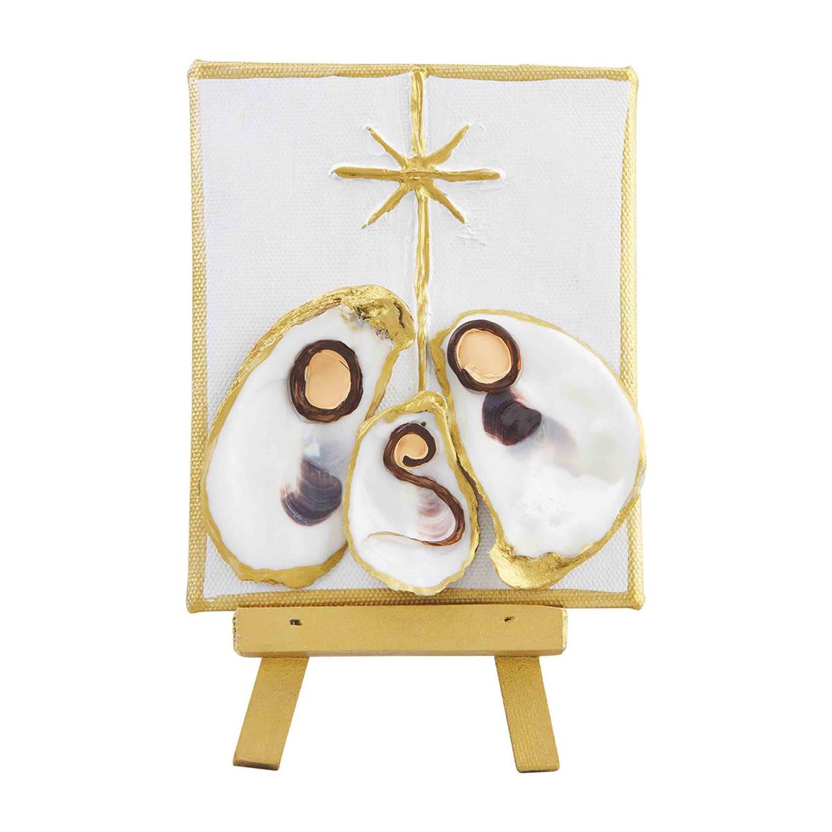 Oyster Christmas Plaque w/ Easel