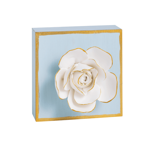 Figural Flower Plaque