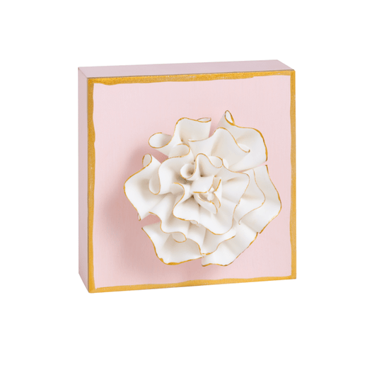 Figural Flower Plaque