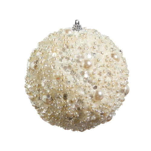 4.75" Pearl Embellished Ornament