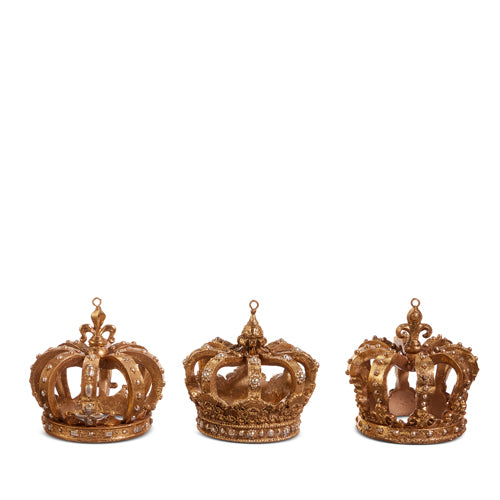 3.5" Gold Crown Ornament