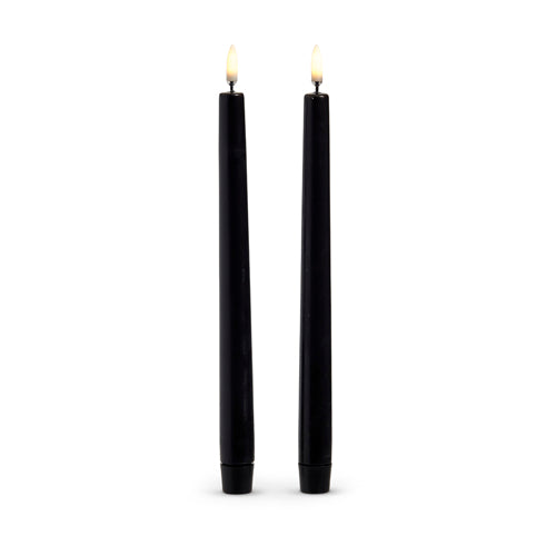 10" Black Taper Candles