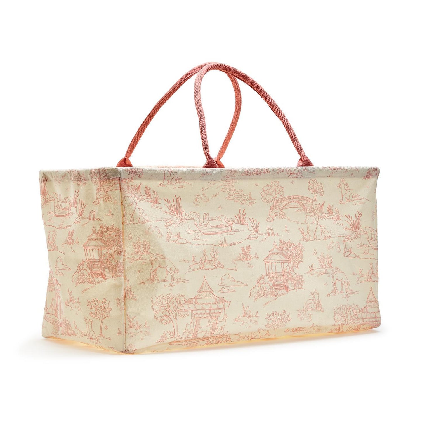 Toile Hamper/Storage Tote