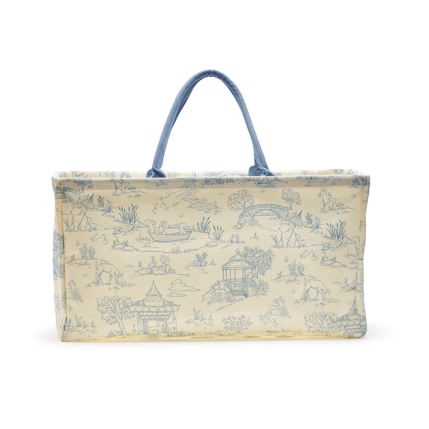 Toile Hamper/Storage Tote