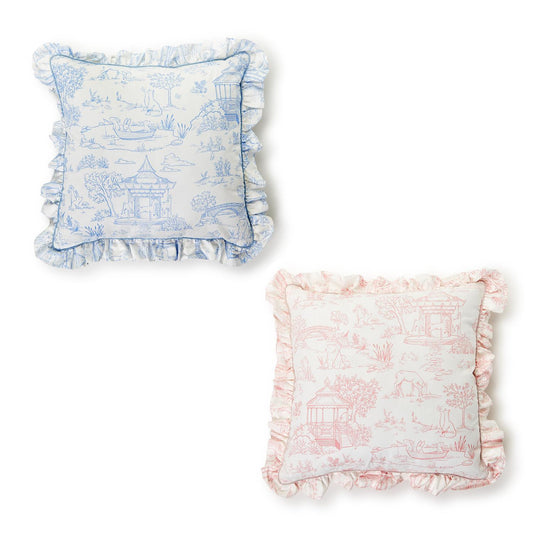 Baby Animal Toile Decorative Pillow