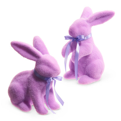 Pastel Flocked Bunny (8-8.75")