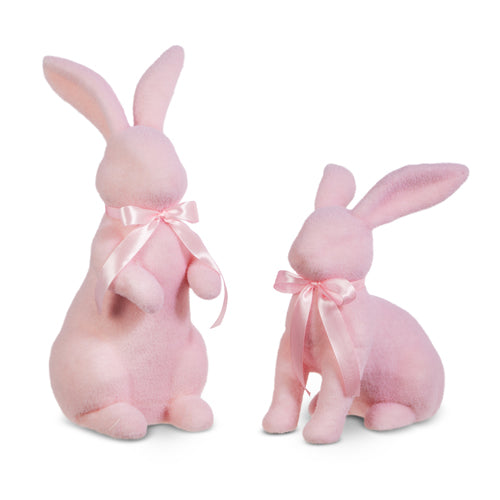 Pastel Flocked Bunny (11-15")