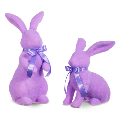 Pastel Flocked Bunny (11-15")