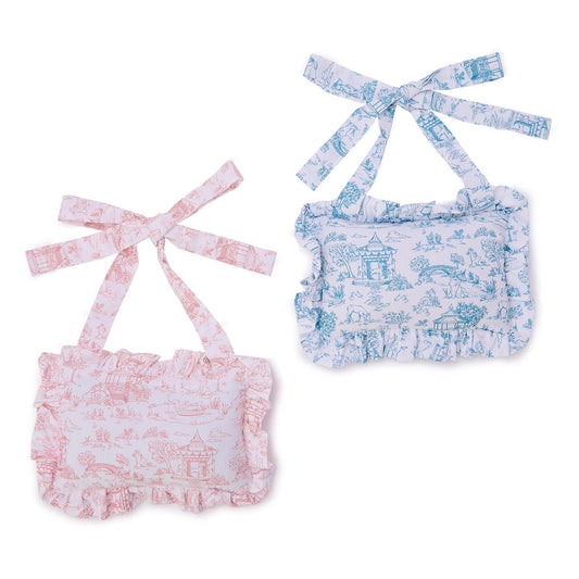 Welcome to the World Embroidered Ruffle Pillow Door Hanger
