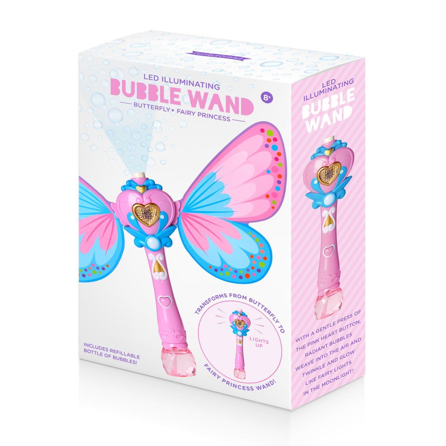 Fairy Butterfly LED Bubble Wand