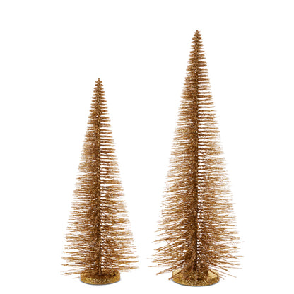 Gold Bottle Brush Trees