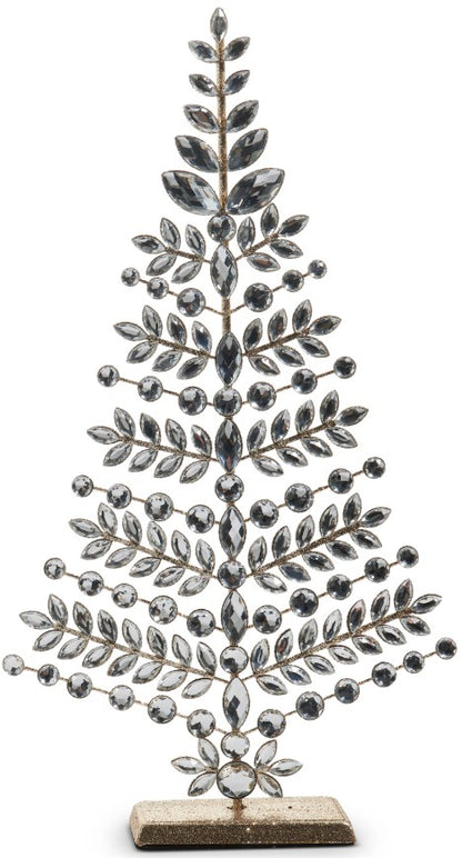 Clear Jeweled Christmas Trees