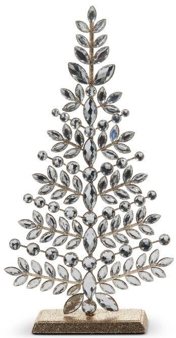 Clear Jeweled Christmas Trees