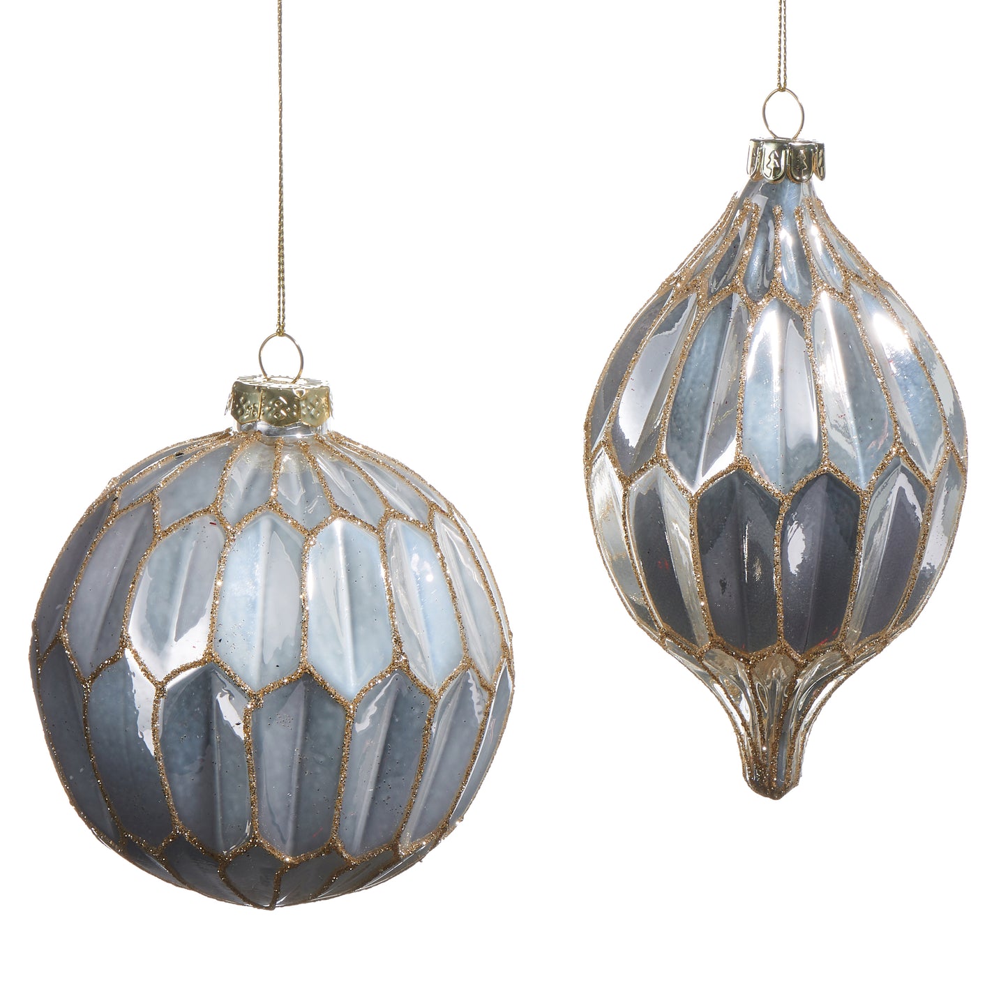 4" White Pearlescent Ornament