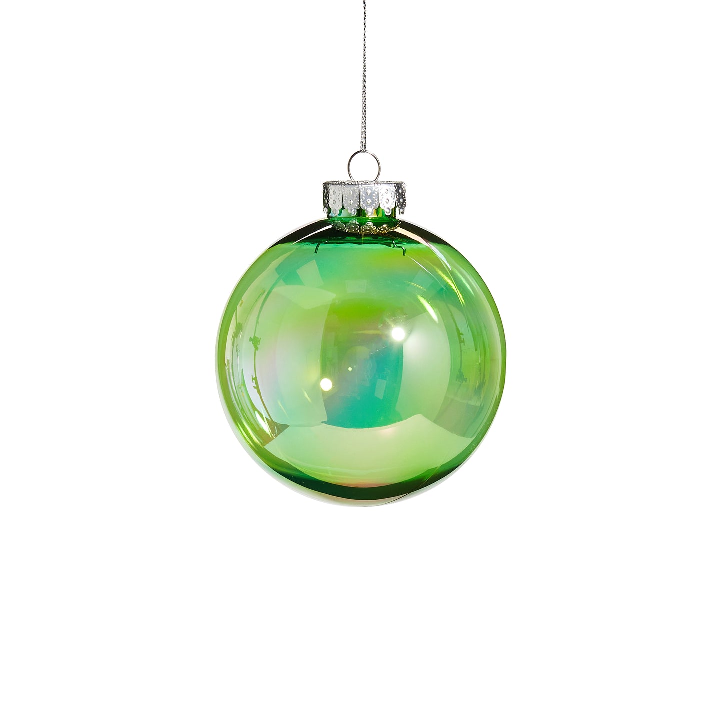 Bright Green Seamless Iridescent Ball